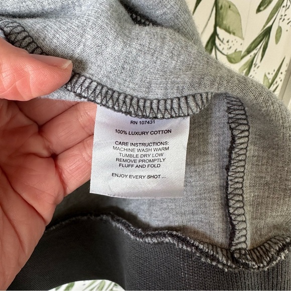 Linksoul Full Zip Sweatshirt Jacket. Gray. Medium. - Picture 3 of 8